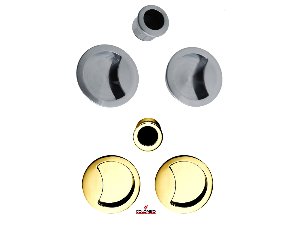 clmid211xx.png Maniglia Incasso Tondo Porta Scorrevole modello Open d.57/48 Senza Foro Chiave varie finiture Colombo Design - immagine 1