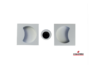 Maniglia Incasso Quadra Porta Scorrevole modello Open SQ d.57x57/48  Senza Foro Chiave varie finiture | Colombo Design - immagine 5