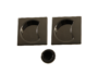 Maniglia Incasso Quadra Porta Scorrevole modello Open SQ d.57x57/48  Senza Foro Chiave varie finiture | Colombo Design - immagine 2