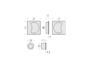 Maniglia Incasso Quadra Porta Scorrevole modello Open SQ d.57x57/48  Senza Foro Chiave varie finiture | Colombo Design - immagine 8