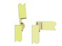 Cerniera Invisibile mm.50x50+Spessore Spalla mm.30 Ottone Lucido  Colciago - immagine 2