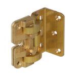 Cerniera Invisibile mm.50x50+Spessore Spalla mm.30 Ottone Lucido  Colciago
