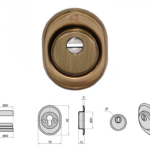 Defender Protezione Cilindro d.50 Interasse 38 Regolabile 18/25 varie finiture  Cipierre
