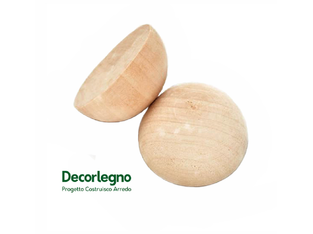 dec48050c.png SEMISFERA LEGNO FAGGIO GREZZO mm.42x21h-mm.52x26h-mm.72x36h-mm.92x46h DECORLEGNO - immagine 1