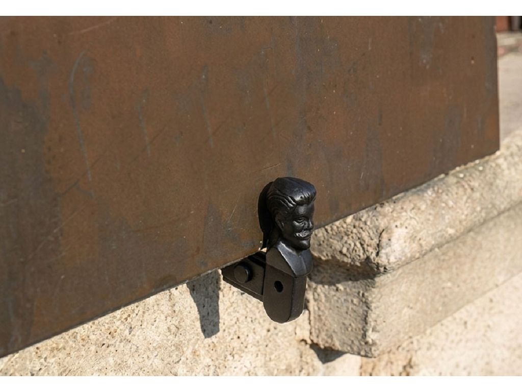 Fermapersiana Ometto 8 con Fermo Regolabile Vite Ø8x75 mm per Anta Singola Nero  Didieffe - immagine 2