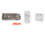 Piastra Clip Cerniera Montaggio diritta con Eccentrico Nichelato mm.00H | Blum - immagine 4