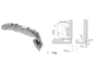 Cerniera per Ante Protrusione 0 con Molla Blumotion 155°da avvitare Foro d.35 diritta Clip Top Nichelato | Blum - immagine 5