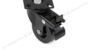 Ruota Termoplastica Nero Freno Piastra Girevole 50x50 Portata kg.35 mm.50 in Blister Pezzi 4   Emuca - immagine 4