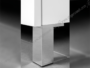 Piedino Abs Quadro d.38x38 Alumix Cromato mm.100   Emuca - immagine 2
