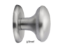 Pomolo Fisso Canada d.70x65h Rosetta Tonda d.75x10h varie finiture | Fimet Maniglie