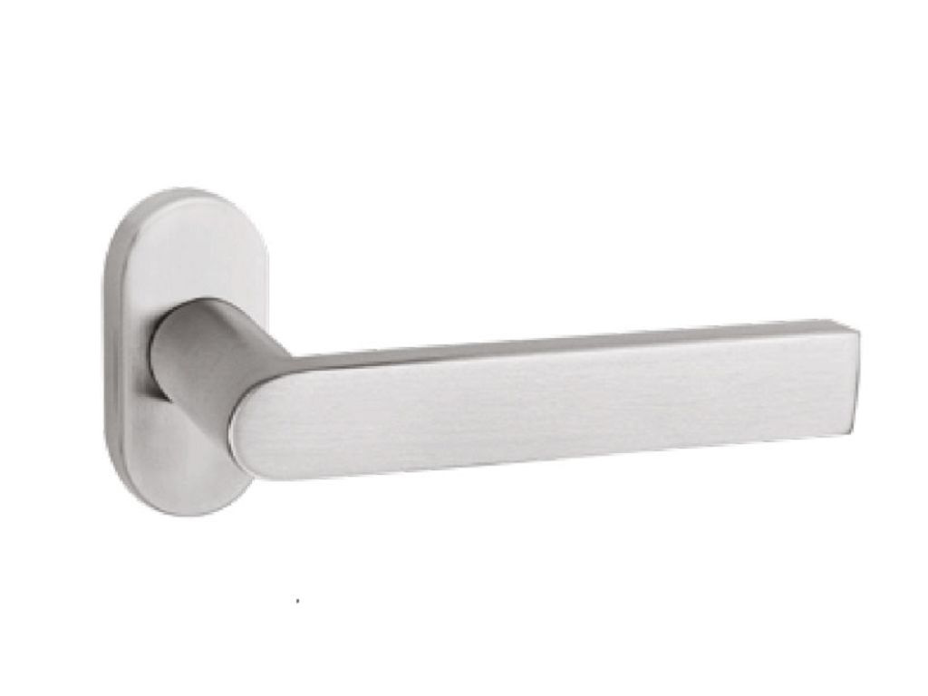 Maniglia Andorra Rosetta Ovale D.60x30x10h Bocchetta Foro Chiave AISI304 Inox Satinato  Fimet Maniglie - immagine 3