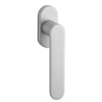 Maniglia per Finestra DK Shape Movimento 4 Scatti d.7x45mm Cover a Scatto F16-Effetto Cromo Satinato  Fimet Maniglie