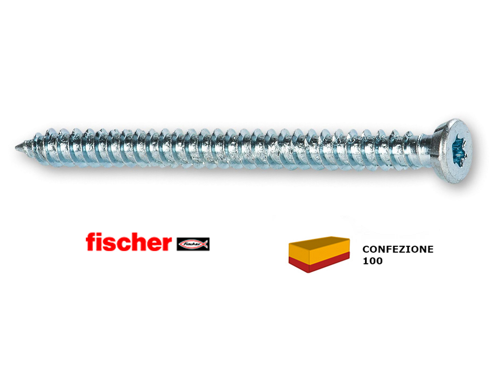 fis-ffs-10.png FFS 7,5x72-152mm. Vite per Serramenti Testa Piana Tx30 Zincato pz.100 | Fischer - immagine 1