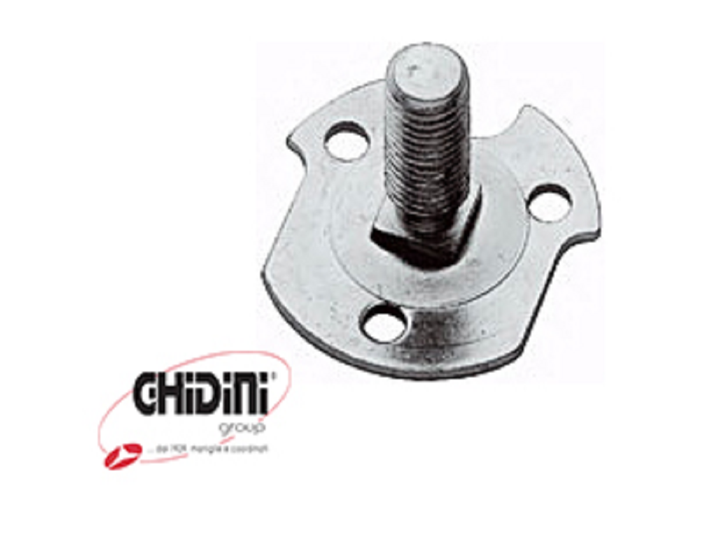 gpb13320100006c.png Piastrina con Vite Filettata MA8x25 Blocca Pomolo FE/ZG Zincato | GPB Ghidini - immagine 1