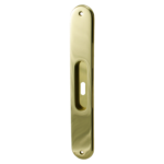 Maniglia Incasso Ovale Porta Scorrevole modello 801 mm.38x220 con Foro Chiave OLV   Bonel