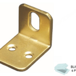 Squadretta con Asola Larghezza 20 mm.30x25 in Blister da pz.4 Ottonato | Sipa