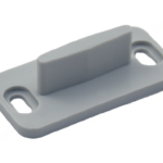 Guida Infilare a Pavimento Nylon Grgio mm.60x30x18h Spessore Piastra 3mm   Terno Scorrevoli