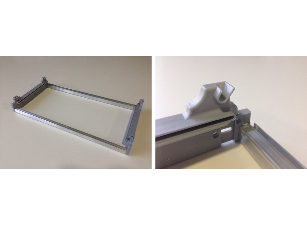 inx502.png Telaio Alluminio+Supporto Pvc Estensibile per Mobile varie misure | Inoxa - immagine 1