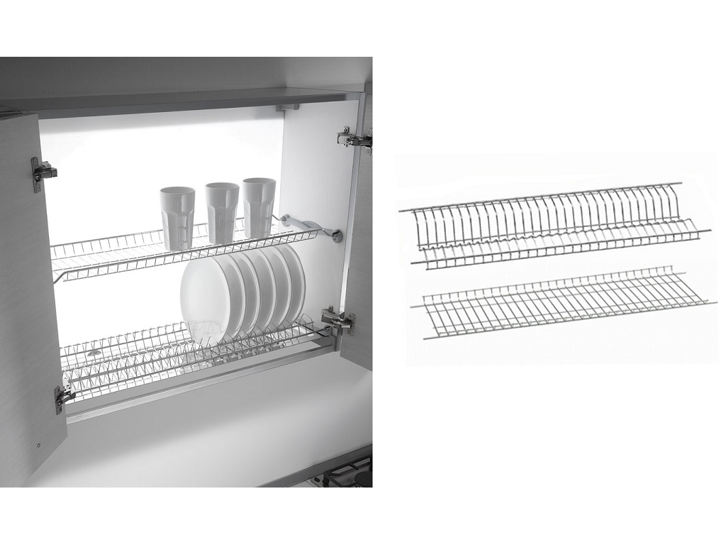inx701x.png Scolapiatti Griglia Piatti e Bicchieri in Acciaio Inox per Mobile varie misure | Inoxa - immagine 1