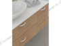 Maniglietta Mobile 3075 Interasse 128 mm.143x10x22h varie finiture | Mital - immagine 3