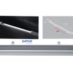 Maniglia Incasso Mobile Interasse 96 Rettangolare mm.172x16x35h EZ004-Zinco Opaco Metallizzato | Pamar