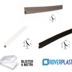 GUARNIZIONE PORTE INTERNE LEGNO SENZA PROTEZIONE mm.8,5x9,8h IN BLISTER DA mt.5 VARI COLORI   ROVERPLASTIK