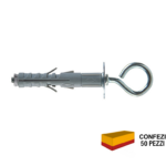 SB 12 L3 Tassello Nylon Espansione a Vite pz.50 Prolungato con Occhiello Chiuso | Fischer