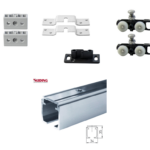 Sistema Scorrevole Per Porta Modello Dragon Kg.60 Piastra 02E Profilo Puma 120+Binario varie lunghezze  | Sliding
