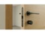 Serratura Patent Mediana Meccanica WC Bordo Tondo Frontale 18x196 Interasse 96 Entrata 50 mm. Nero  Verum Italy - immagine 4