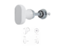 Nottolino WC Q6 Pure-Wind Collezione Nuda Senza Rosetta mm.40x20x33h varie finiture | Verum Italy - immagine 2