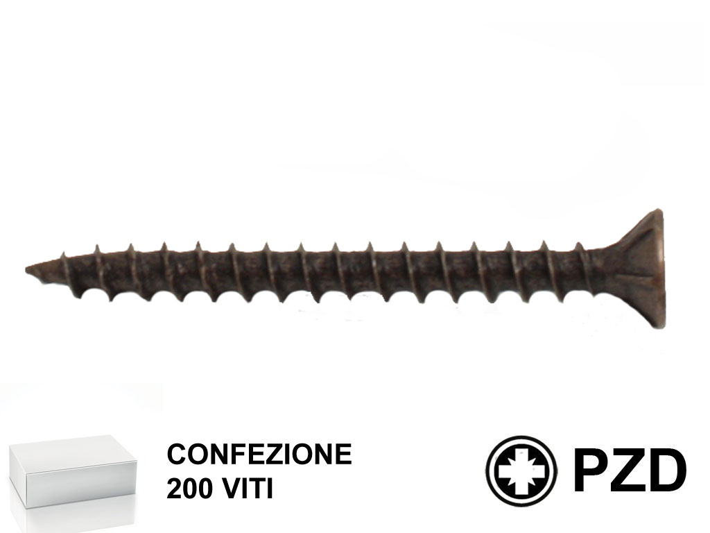 200bronzatec.png VITE TRUCIOLARE TSP IMPRONTA CROCE PZ2 BRONZATA mm.5,0x VARIE LUNGHEZZE | TECFI - immagine 1