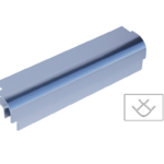 Angolo per zoccolo 90°Alluminio Anodizzato Lucido varie altezze  | Volpato