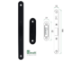 Distanziale Magnetico Invisibile Dm3 mm.82x22x15h+Piastra Mediana mm.196x18 Abs Varie Finiture |  Bonaiti - immagine 3