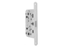 Serratura Patent Mediana Polaris Magnetica WC Bordo Tondo Frontale 18x196 mm. Interasse 96 Entrata 50 mm. varie finiture | AGB - immagine 4