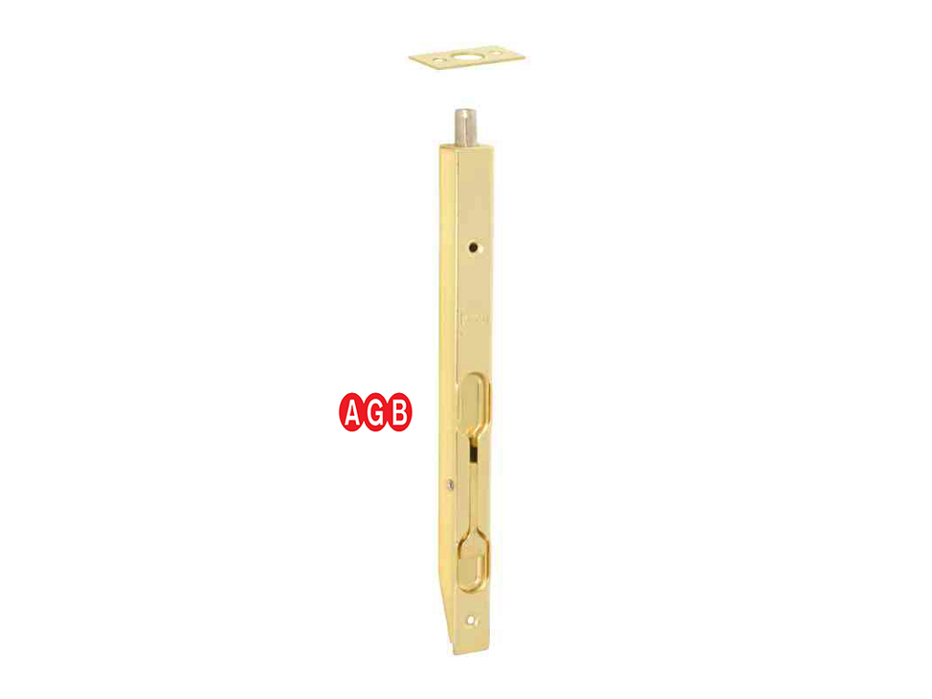 agbd00320xx03.png Catenaccio Incasso a Leva Frontale mm.16 AOV-Ottonato varie lunghezze | AGB - immagine 1