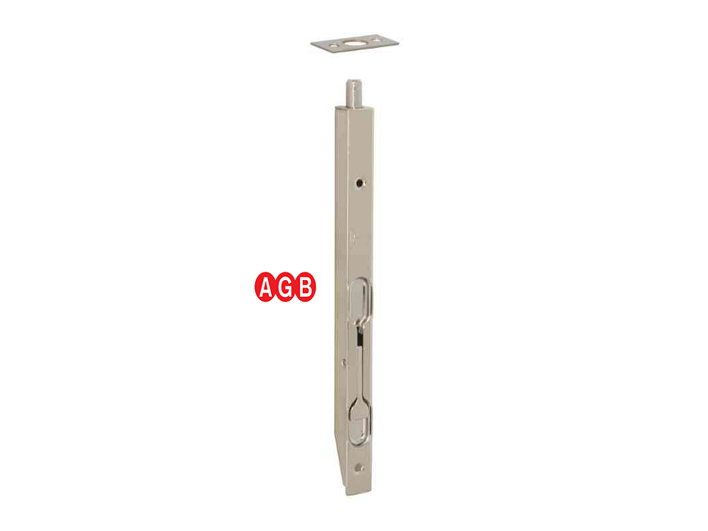 agbd00320xx06.png Catenaccio Incasso a Leva Frontale mm.16 NIK-Nichelato varie lunghezze | AGB - immagine 1