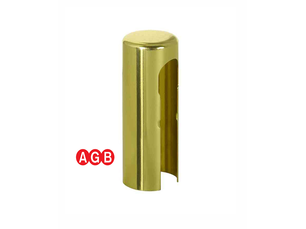 agbe211511650.png Copertura Piana per Cerniera per Legno Anuba 3d/Zenit d.16 Alluminio Ottone | AGB - immagine 1