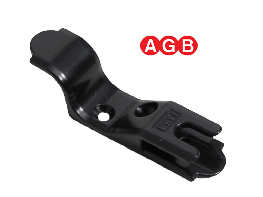 agbh009011393c.png Fermo Maniglia per Spagnoletta Abaco 2ante ZVN-Nero | AGB - immagine 1