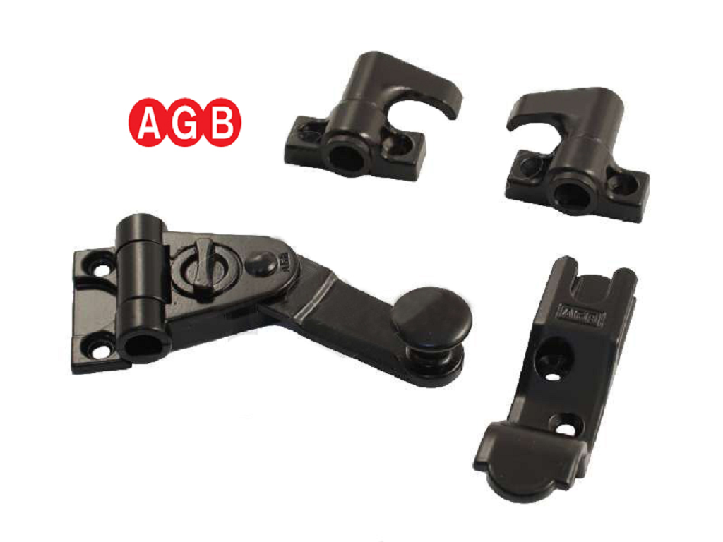 agbh009030993c.png Spagnoletta Abaco per 2 ante 180 Gradi Confezione Ridotta ZVN-Nero | AGB - immagine 1
