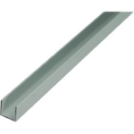 Profilo U cm.200 Alluminio Anodizzato Argento Opaco Varie Misure | AL.GO