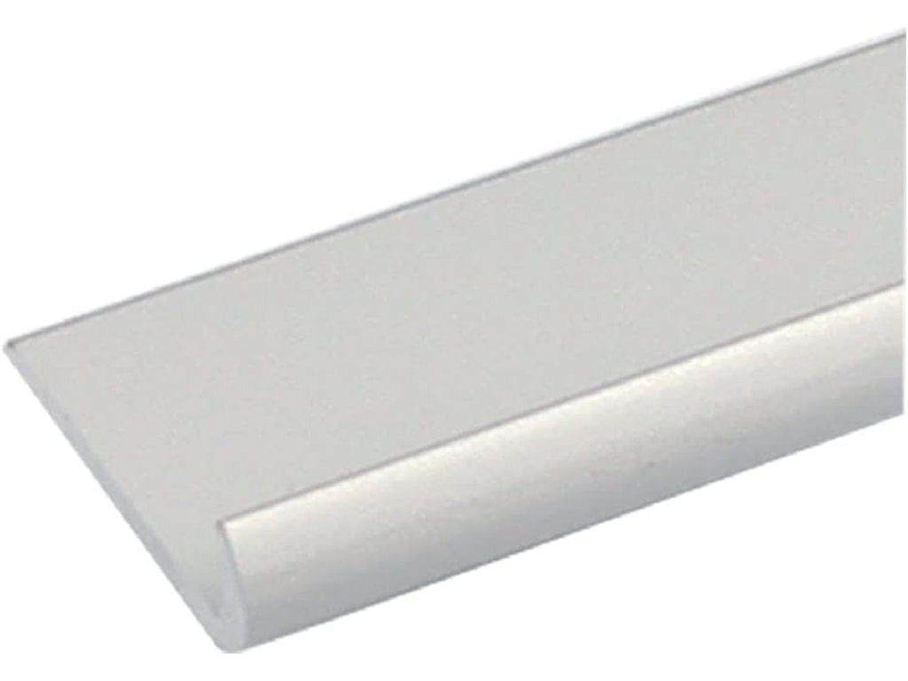 alg-unghietta.png Profilo Unghietta cm.300 Alluminio Anodizzato Argento Opaco mm.25x7x3 | AL.GO - immagine 1