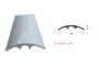 Profilo Soglia cm.200 Alluminio Anodizzato Argento Opaco mm.40x7h | AL.GO - immagine 2