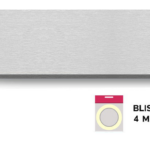 BORDO LAMINATO SENZA COLLA ALLUMINIO SPESSORE mm.0,5 IN BLISTER DA mt.4 VARIE ALTEZZE   LAMINBORD