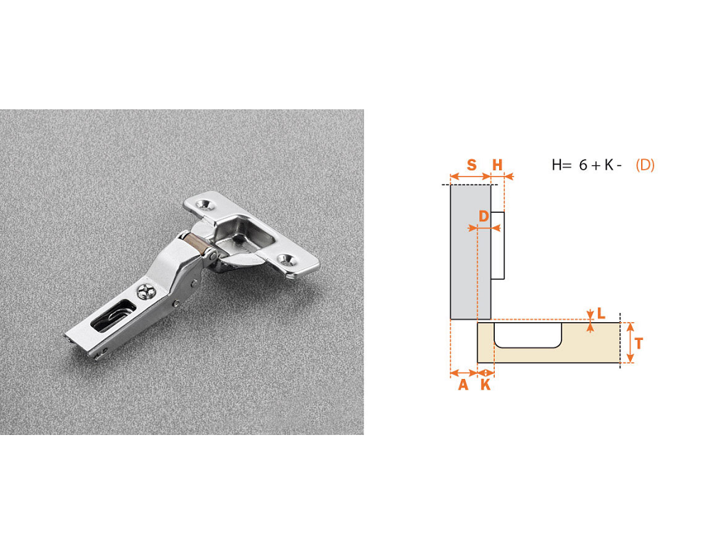 arsc2a6g99.png Cerniera per Mobili Automatica 110° Serie 200 da avvitare Foro d.35 Sormonto 11 | Arturo Salice - immagine 1