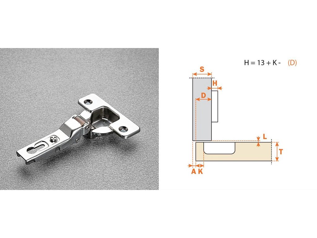 arsc2abf99.png Cerniera per Mobili Automatica 94° Serie 200 da avvitare Foro d.35 sormonto 0 per Frigo | Arturo Salice - immagine 1
