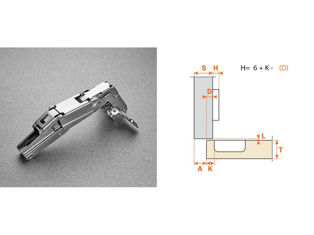 arsc2afg99.png Cerniera per Mobili Automatica 165° Serie 200 da avvitare Foro d.35 sormonto 9 | Arturo Salice - immagine 1