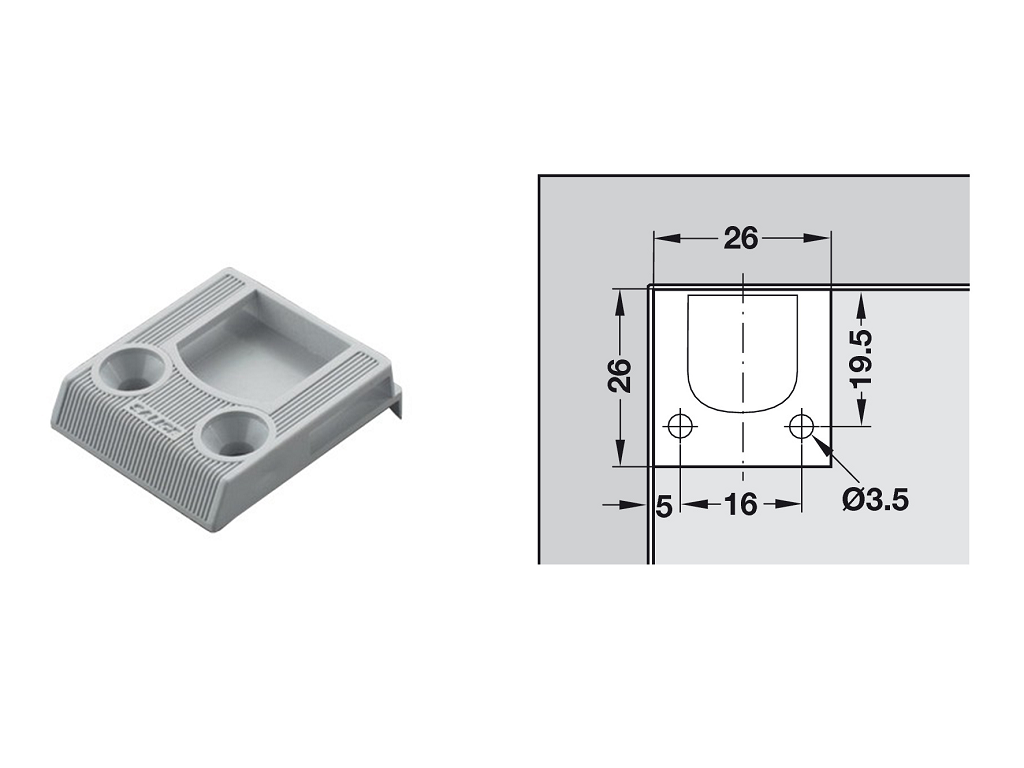 arsdp29sngi.png Controchicchetto Ante Legno Quadro Duomatic Push Singolo Grigio Arturo Salice - immagine 1