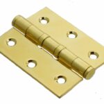 Cerniera Cuscinetti Import Bordo Quadro Canotto d.10,5 Acciaio/Ottonato mm.102x89 PL.4x3,5  Bonel