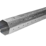 Tubo Ottagonale Liscio d.60 Spessore 5/10 Zincato cm.160   Vulcania