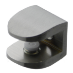 Reggivetro per Mensola Cristallo h8-10 mm.20x25x20h varie finiture  Bonel